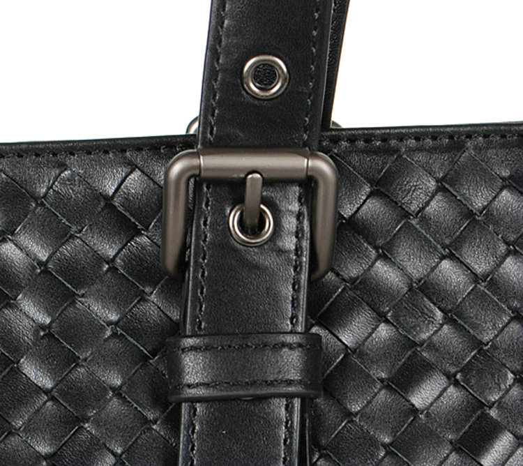 Bottega Veneta intrecciato leather shoulder bag 1159348-5 black